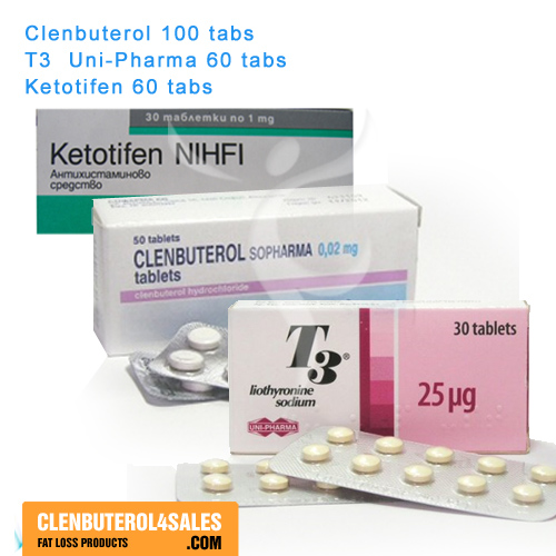 Clen 100 tabs & T3 Cytomel 60 tabs & Ketotifen 60 tabs