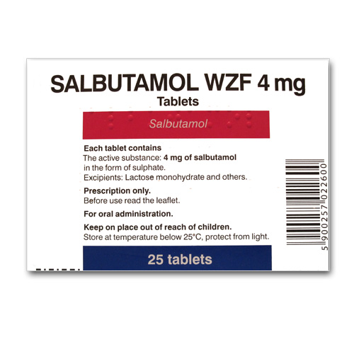 Salbutamol (CLENBUTEROL) 40 mcg- 25 tabs